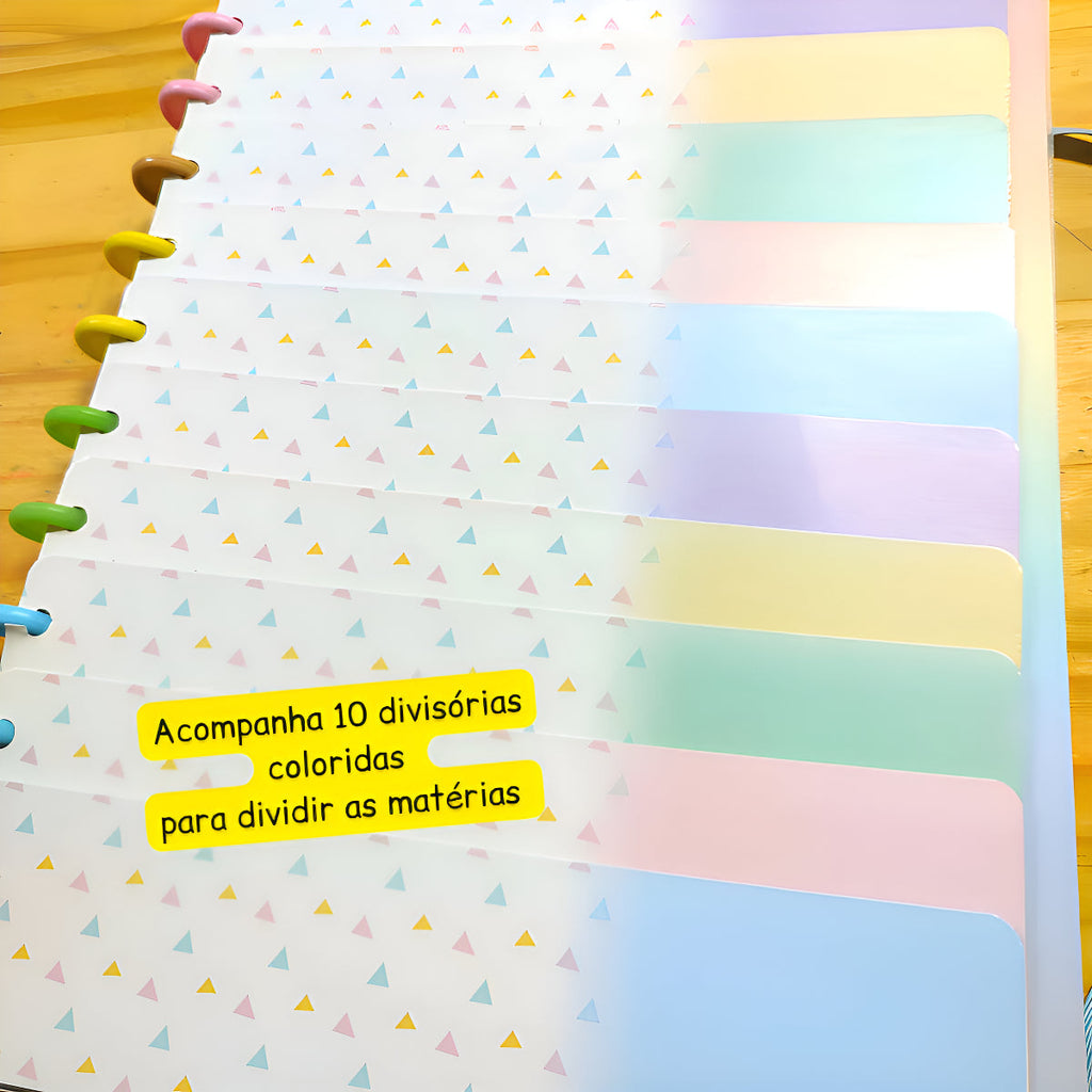 Caderno De Disco Basic Inteligente Grande Believe - 10 Mat