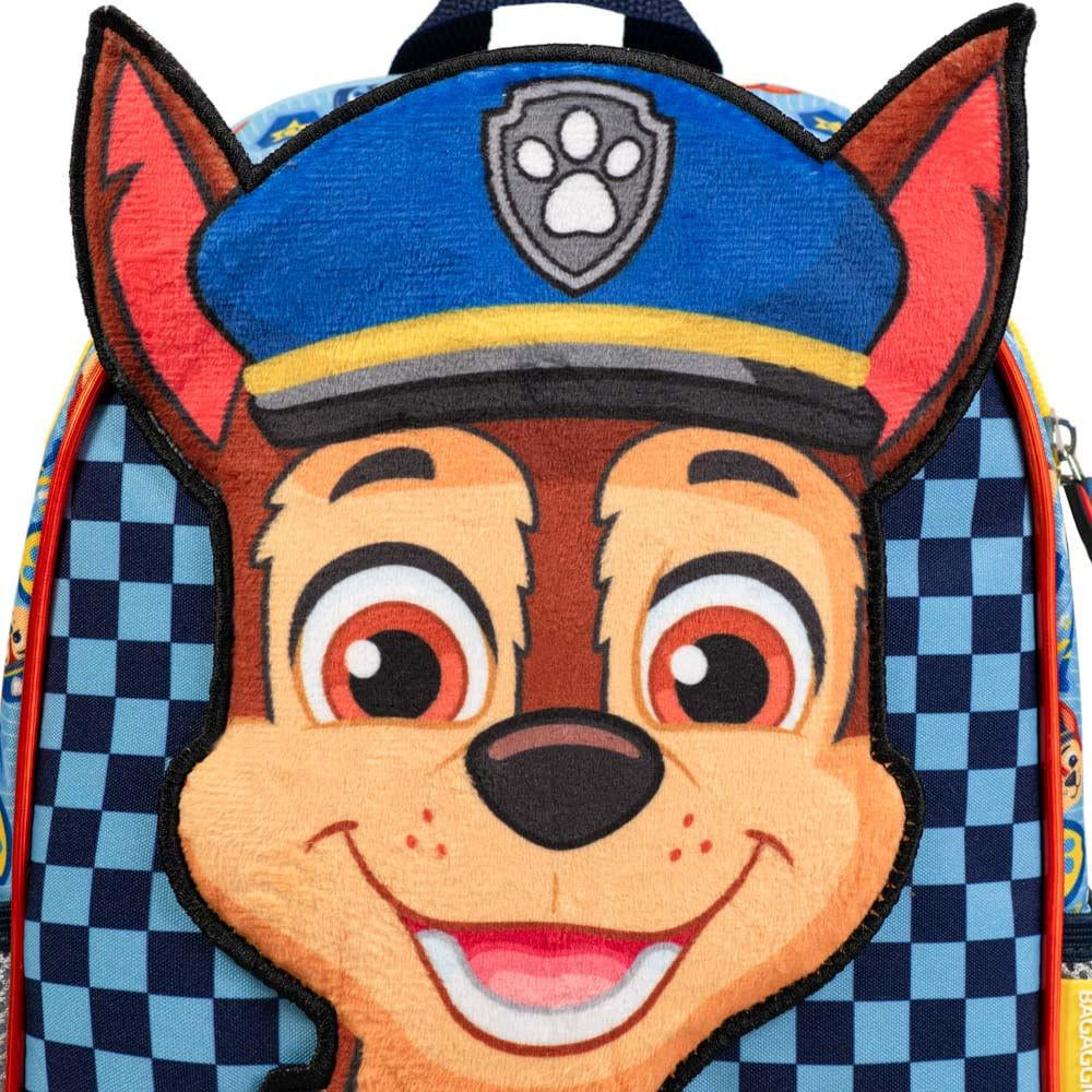Mochila Escolar Masculina Infantil Patrulha Canina Chase Cor Azul