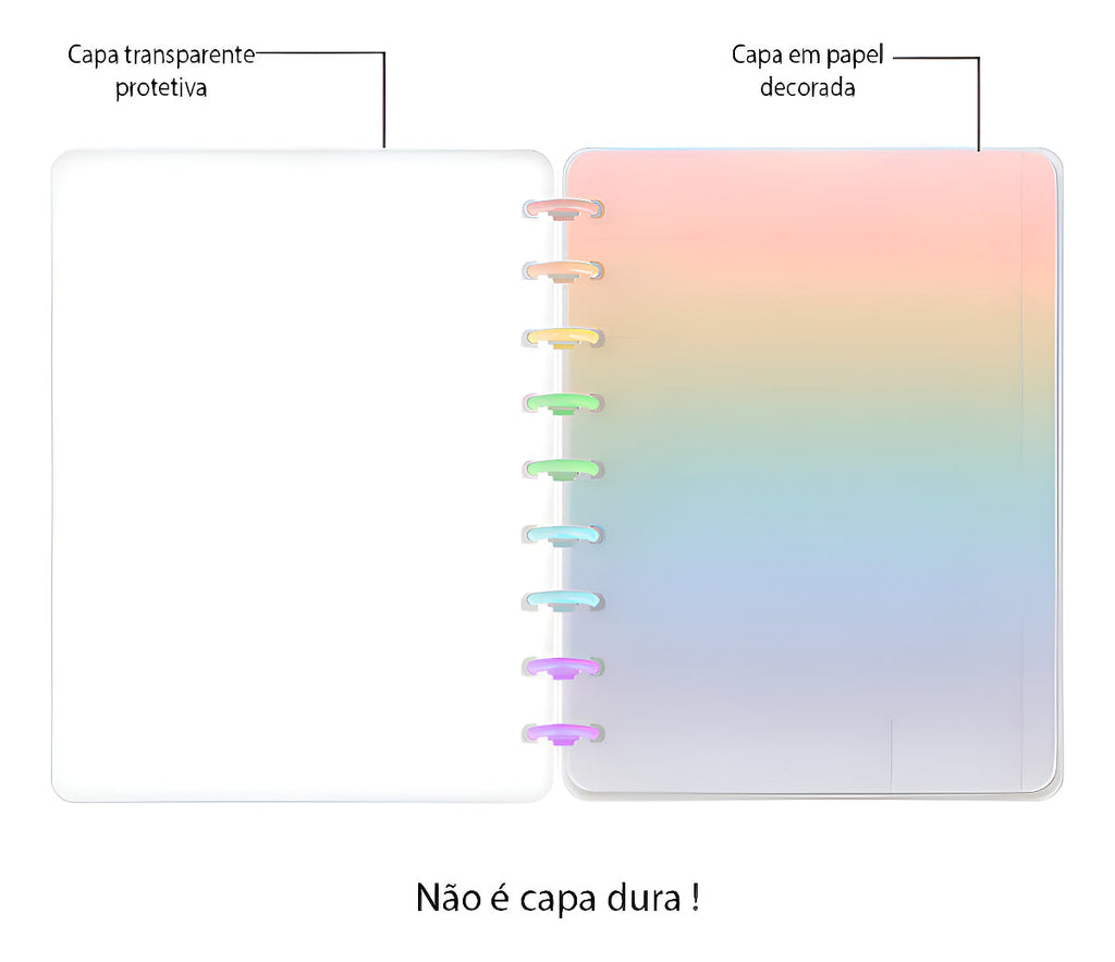 Caderno De Disco Basic Inteligente Grande Believe - 10 Mat