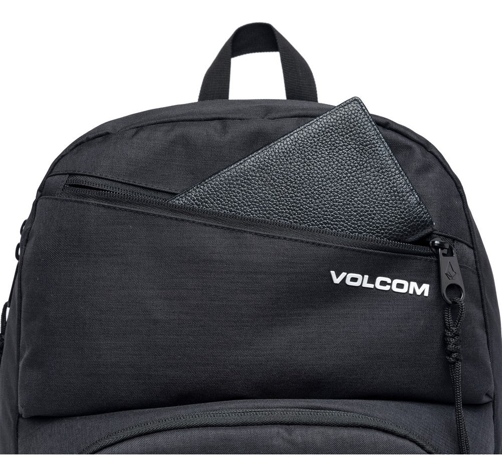 Mochila Bolsa Universitária Reforçada Notebook Viagem Desenho Do Tecido Preto